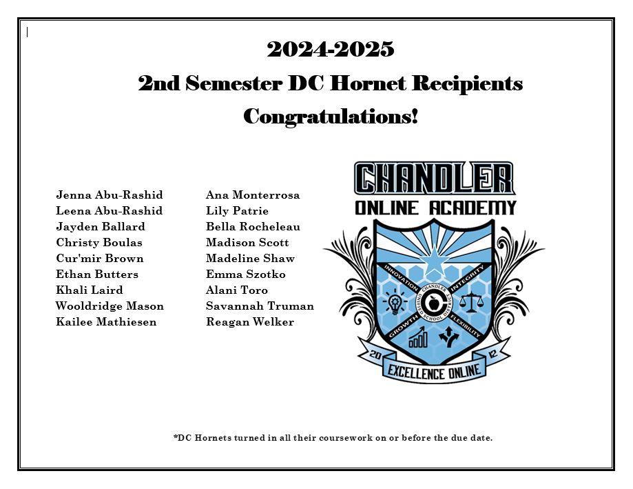 24-25 DC Hornet 2nd Semester